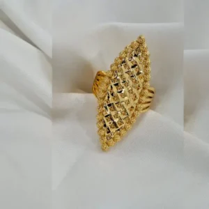 Gorgeous-Fashionable Gold Plated Finger Ring for Women- Free Size Adjustable