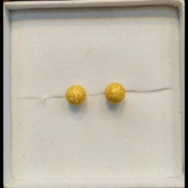 22K Simple Ball Gold Top Earrings – Gold Stud Earrings