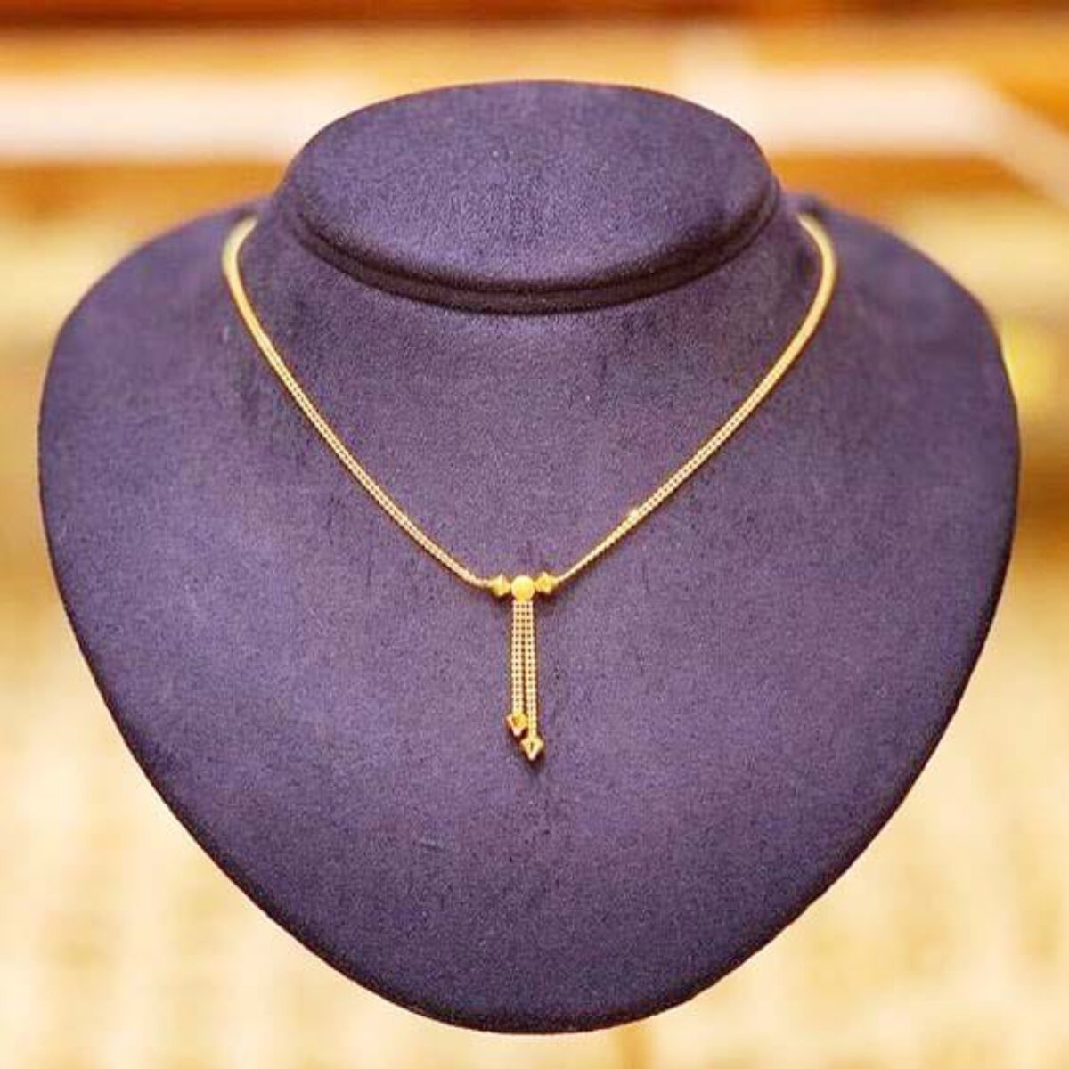 Simple 22k Gold Bell Necklace for Women Ana
