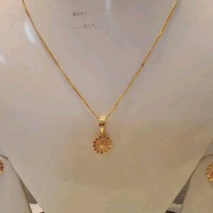 Daily Wear Gold Plated Locket Set for Women