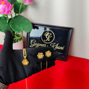 Daily Wear Gold Plated Locket Set for Women-A1190