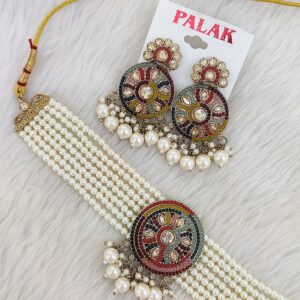 Classic Handmade Jewelry Set with Minimalist Mirror Design