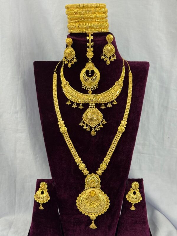 7-Year Colour Protected Dubai Gold Bridal Combo Set