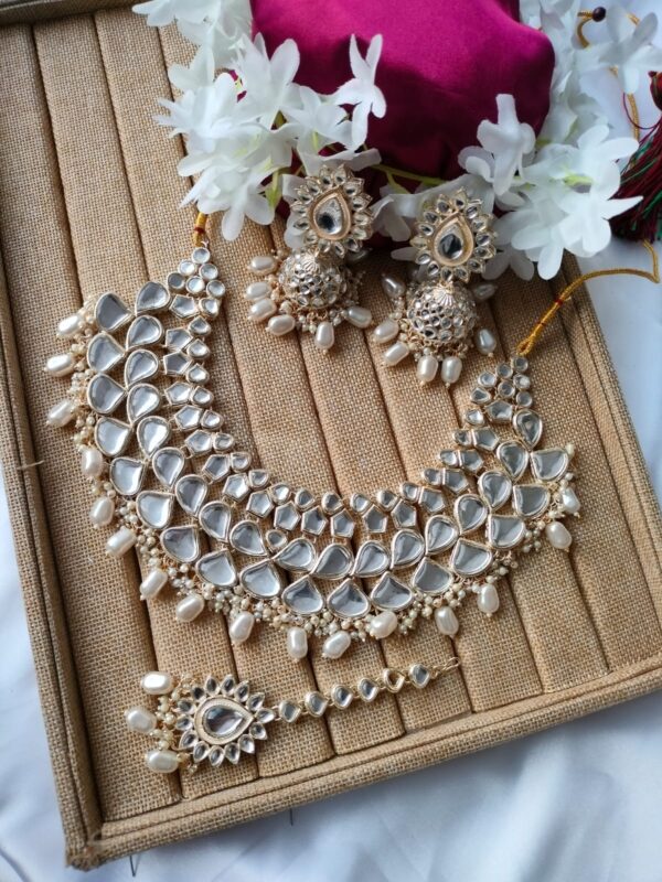 Unique Jaipuri Simple Choker with Mirror for Women