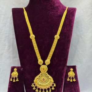 Elegant Forming Long Shita Gold Plated Necklace – Stylish & Lightweight