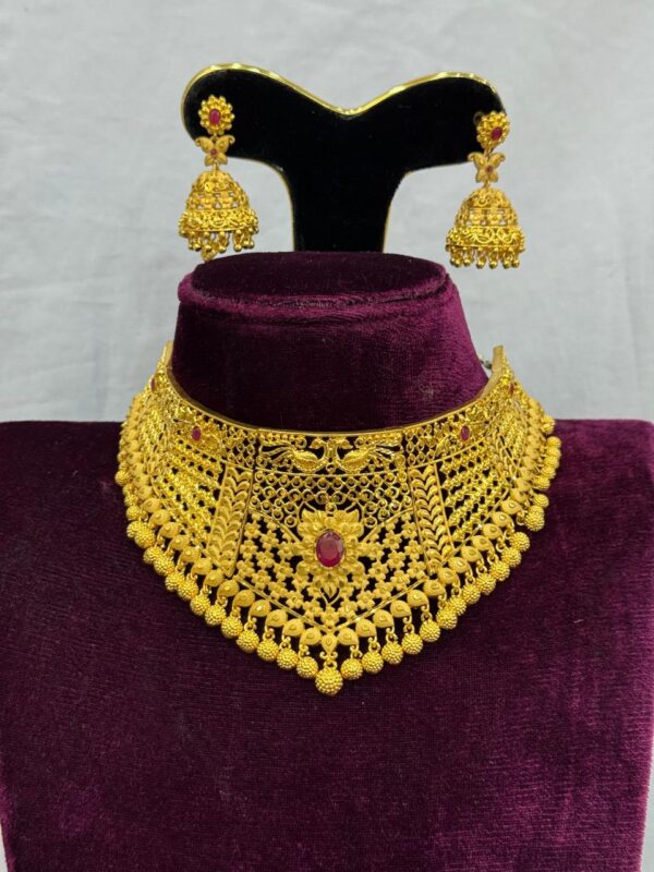 Real Gold Plated Forming Choker Set