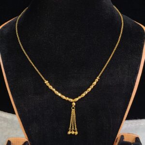Graceful Gold-Plated Chain & Earrings – Long-Lasting Shine
