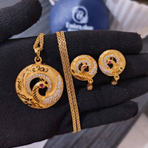 100% Color Guarantee Gold Plated Full Combo Locket Set