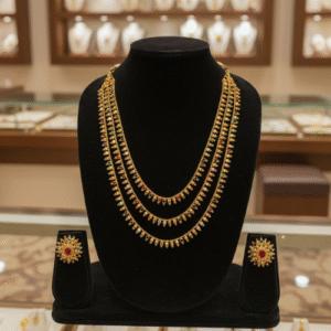 Classic Gold Plated Mirror Jewelry Set – Full Combo-13000A