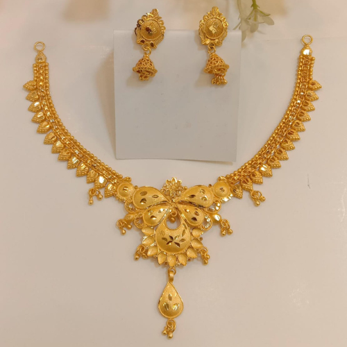 100% Color Guarantee Gold Plated Necklace Set