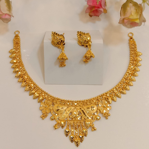 100% Color Guarantee Gold Plated Full Combo Necklace Set