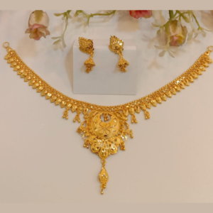 Premium Gold Plated Full Combo Necklace Set – 100% Color Guarantee