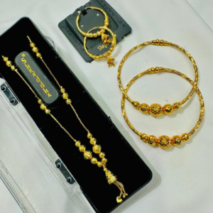Sradha Brand Elegant Gold Plated Full Combo Set