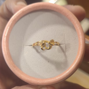 Premium 22K Gold Ring for Women - 2 Ana 5 Point