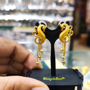 100% Color Guaranteed Gold Plated Stylish Earring-A1900